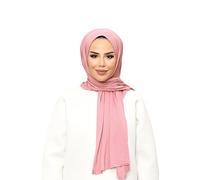 Ayenza Moda¨ Jersey Hijab Head-Wrap Turban Soft Touch Stretchy Durable Turkish Made Quality (Standard, Pink Blush)