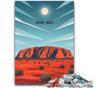 Ayers Rock Moonrise Jigsaws 2000 Pieces for Teenagers, Challenging Game Toys Wall Decoration Unique Birthday And Xmas Gifts 2000pcs(70x100cm)