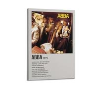 AYERWAENN Abba By ABBA Posters Aesthetic Wall Art Canvas Vintage Poster Decorative Painting Living Room Bed Room Decor08x12inch(20x30cm) Frame-style