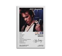AYERWAENN Jeff Buckley Poster Grace Album Cover Posters Aesthetic Wall Art Canvas Vintage Poster Decorative Painting Living Room Bed Room Decor12x18inch(30x45cm) Unframe-style