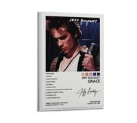 AYERWAENN Jeff Buckley Poster Grace Album Cover Posters Aesthetic Wall Art Canvas Vintage Poster Decorative Painting Living Room Bed Room Decor08x12inch(20x30cm) Frame-style