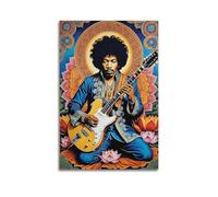 AYERWAENN JIMI HENDRIX Posters Aesthetic Wall Art Canvas Vintage Poster Decorative Painting Living Room Bed Room Decor12x18inch(30x45cm) Unframe-style