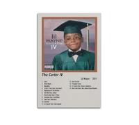 AYERWAENN Lil Wayne Tha Carter IV Posters Aesthetic Wall Art Canvas Vintage Poster Decorative Painting Living Room Bed Room Decor08x12inch(20x30cm) Unframe-style