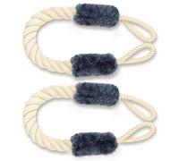 AYESY Anti-Crash Door Handles Rope,2pcs Door Stop Rope,Anti-Collision Baby Pet Safety Finger Pinch Guard Protectors,Decorative Cord Clamp for Noise Reducing and Quiet
