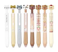 AYESY Erasable Gel Pens, 8 Pack Multipack 0.5mm Cute Cartoon Erasable Gel Pen, Black & Blue Ink Pen with Rubbers, Smooth Writing Pens for Kids Adult School Office Stationary Supplies