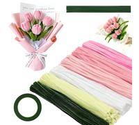 AYESY Pipe Cleaners for Craft, 500PCS 30cm Long Super Flexible Fluffy Craft Set for Arts & Crafts, 6mm Chenille Stems for DIY Crafts, Making Flowers, Animals Decorations(Pink)