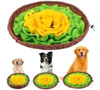 AYESY Snuffle Mat for Dogs, Feeding Mats for Dogs Encourages Natural Foraging Skills Slow Eating, Stress Release, Washable Interactive Game Toy for Large Dog and Puppies(48cm Diameter)