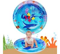 AYESY Tummy Time Mat,Inflatable Tummy Time Water Mat Baby Playmat Sensory Toy,Early Development Activity Pad for Infants & Toddlers 3 6 9 Months Newborn Girls Boys (66×66CM)