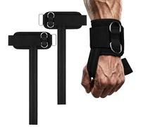 AYESY Weight Lifting Straps, Heavy Duty Gym Wrist Strap with D Ring, 10MM Neoprene Padding for Cable Machine Workout, Deadlift & Strength Training, Gym Accessories for Men and Women