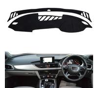 AYETBNXZ - Polyester Flannel Suede Car Dashboard Cover Dash Mat For Audi A6 C7 IV 2012-2018 LHD RHD Dashmat Carpet Cape Rug Protector