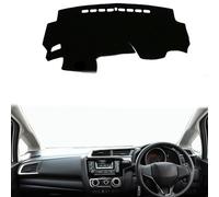 AYETBNXZ - Polyester Flannel Suede Car Dashboard Cover Dash Mat For Honda Jazz Fit 2014 2015 2016 2017 2018 LHD RHD Dashmat Carpet Cape Rug Protector