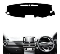 AYETBNXZ - Polyester Flannel Suede Car Dashboard Cover Dash Mat For Hyundai for Kona Encino 2018 2019 2020 LHD RHD Dashmat Carpet Cape Rug Protector