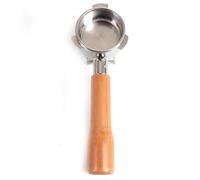 AyeVision 54mm Coffee Permanent Filters Double Spout Splitter Portafilter Reusable Coffee Filters Wood Handle Compatible with Breville 870/876/878/880 (54mm)