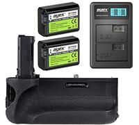 ayex Battery Grip AX-A7/A7R/A7S for Sony A7, A7R, A7S (Similar to VG-C1EM) + 2x ayex Battery NP-FW50 + USB Dual Charger