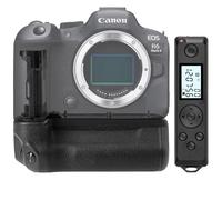ayex Battery Grip Compatible with Canon EOS R5 R6 R6 Mark II such as BG-R10 + Timer Remote Shutter Release + 2 x LP-E6NH Batteries