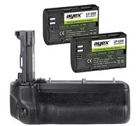 ayex Battery Grip Compatible with Canon EOS R5 & R6 such as BG-R10 Including 2 x LP-E6N Batteries Compact Handle for Comfortable and Secure Hold Ergonomic and Robust