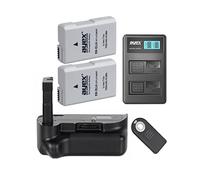 ayex Battery Grip Compatible with Nikon D5100 D5200 such as BG-2G Includes IR Remote Shutter Release + 2 x EN-EL14 Batteries + 1 x USB Dual Charger