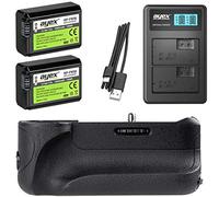 ayex Battery Grip For Sony Alpha A6300, A6000 (As VG-A6300) With 2X NP-FW50 Battery and Dual USB Charger (3-TLG)
