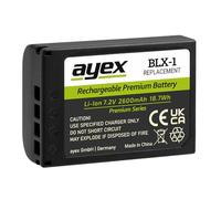 ayex BLX-1 Premium Series Replacement Battery Compatible with OM System OM-1 OM-3 OM-1 Mark II