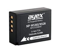 ayex NP-W126S Battery Compatible with Fujifilm X-T4 X-T3 X-T2 X-T30 II X-Pro3 X-H1 GFX 100S GFX 50S GFX 50R Excellent Battery Performance 1140 mAh