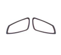 AYEXNSV Door Switch Handle Compatible for BMW 3 Series Models E90 E92 E93 Bulletproof Nylon Material for Car Interior Button Panel Trim Strip(Carbon Leather 2pcs)