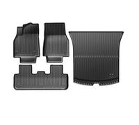AYEXNSV TPE Floor Mats & Cargo Liner Compatible for Tesla Model Y Launch Juniper 2025+ All Weather Trunk Mat Floors Backrest Pad(A-2,RHD)