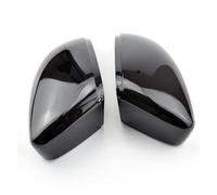 AYEXO Door Mirror Cover For VW Fit VW Passat B7 CC Scirocco MK3 Jetta MK6 EOS,Caps Replacement Side Mirror Caps Left and Right Side Pair,Bright black