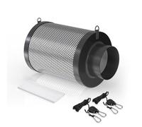 Aygrochy 4 Inch Air Carbon Filter, Air Filter, with Premium Australian Virgin Charcoal, for Inline Duct Fan, Odor Control, Hydroponics, Grow Rooms