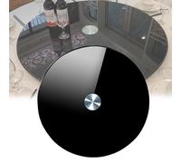 AYHARYLH Glass Lazy Susan Turntable Dining Table Tempered Glass Round Clear Dining Table Large Tabletop Serving Plate Heavy Duty Rotating Tray With Silent Bearing Centerpieces