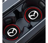 AYHYA Car Cup Holder Coasters for Mazda Mazda6 CX5/8/30,2 Pack Anti-Slip Cup Mats,Stylish Car Interior Accessories,Car Drink Holder Pads,Rubber Cup Holder Inserts