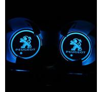 AYHYA Car Cup Holder Coasters for Peugeot 208 2008 308 3008 508 5008 SW GT,2 Pack Anti-Slip Cup Mats,Stylish Car Interior Accessories,Car Drink Holder Pads,Rubber Cup Holder Inserts