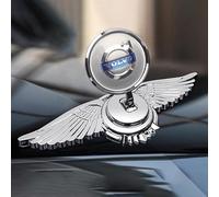 AYHYA Car Front Hood Ornament Emblem for Volvo EX30,Durable Chrome Replacement Engine Badge for Vehicle Grille,Stylish Car Decoration,B