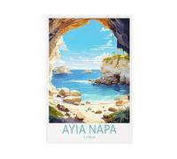 Ayia Napa Cyprus Canvas Poster Bedroom Decor Landscape Office Room Decor Gift 12x18inch(30x45cm)