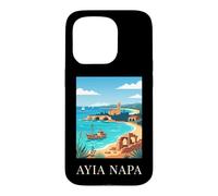 Ayia Napa Cyprus Coastal Beach Travel Design Case for iPhone 15 Pro