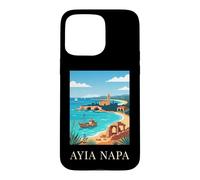 Ayia Napa Cyprus Coastal Beach Travel Design Case for iPhone 15 Pro Max