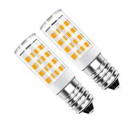 Ayiicerr E14 5W Cooker Hood Light Bulb, Warm White 2700K, T25 Shape, SES Base, 50W Halogen Equivalent, for Range Hood Ceiling Light Salt Lamp Pack of 2