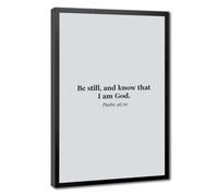 AYINUER Be Still And Know I Am God Psalm 46 10 Wall Art Canvas Poster | Black Frame, Multiple sizes, Multiple frame styles, Wall Art, Decor Print, Living Room Decor