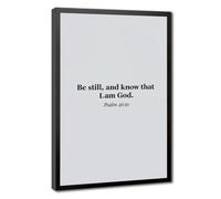 AYINUER Be Still And Know That I Am God Psalm 46 10 Wall Canvas Poster | Black Frame, Multiple sizes, Multiple frame styles, Wall Art, Decor Print, Bedroom Decor