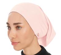 Ayisah Hijab Caps Undercap for Women - Pink Hijab Cap Underscarf Turban Dreadlocks Tube - Muslim Accessories Headscarf Wrap - Islamic Hajib Headwrap Scarves Solid Color (Pink)