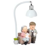 Ayixiwarz Wedding Anniversary Statue, Anniversary Gift for Parents, Older Couple Statue Resin Engagement Anniversary Couple Gift Decoration