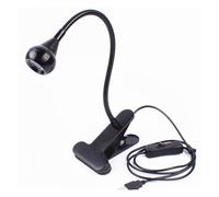 AYJYZHIAG 3W UV LED Black Light Fixtures with Gooseneck and Clamp for UV Gel Nail and Ultraviolet Curing, Portable Ultra Violet Blacklight Home and Salon