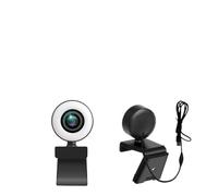 AYJYZHIAG 4K 2K 1080P Webcam Light Control Full HD 8MP PC Laptop Auto Live Streaming Flexible with Microphone Broadcast(1080P)