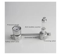 AYJYZHIAG Aquarium W21.8 CO2 Generator System Kit with Air Flow Regulation Water Plant Fish Aquarium Carbon Dioxide Valve Diffuse(B)