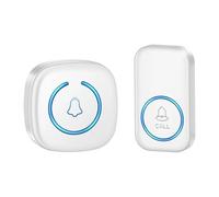 AYJYZHIAG MINI Wireless Smart Doorbell Welcome Door Bell 60song Ringtones Differentiated Mute Home Office Call(White 1set)