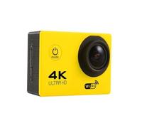 AYJYZHIAG Ultra HD 4K Action Camera 30fps/170D Underwater Helmet Waterproof 2.0-inch Screen WiFi Remote Control Sports go Video Camera Pro(Yelllow)