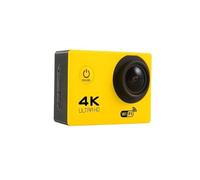 AYJYZHIAG Ultra HD 4K Original Action Camera 1080P/30FPS WiFi 170D Diving Underwater Waterproof Helmet Vedio Remote Control Mini Sport Cam(Yellow)