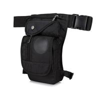 AYKANING Leg Bag,Drop Leg Bag Men's Canvas Drop Leg Bag Motorcycle Multifunctional Messenger Shoulder Bag Belt Hip Cradle Belt(Black)