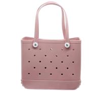 AYKANING Pink Women's Waterproof Beach Tote Bag, Large Capacity, Foldable, Lightweight, 36x30x13cm