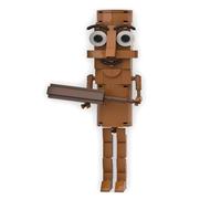 AYKLFNW Brainrot Building Blocks Model,Abstracte bouwstenen,Tralalero Tralala Funny Animal Micro Miniature Buildings Set with Instructions For Kids Adults Gifts D