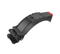 AYKNINGD Bike Mudguards,Cycle Mudguards 1xRear Fender 5. Inch Wheel Brake Black Mudguard Frame With Safe Light Power by Button Battery For Electric Bike Scooter